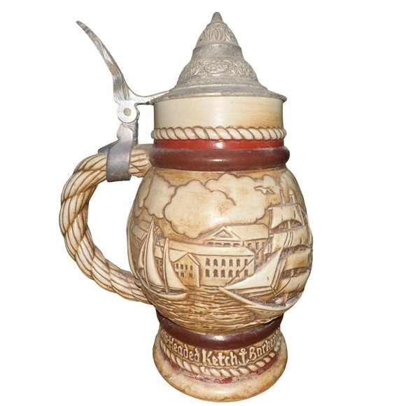 1977 Avon Handcrafted in Brazil Ships Beer Stein - Picture 3 of 4